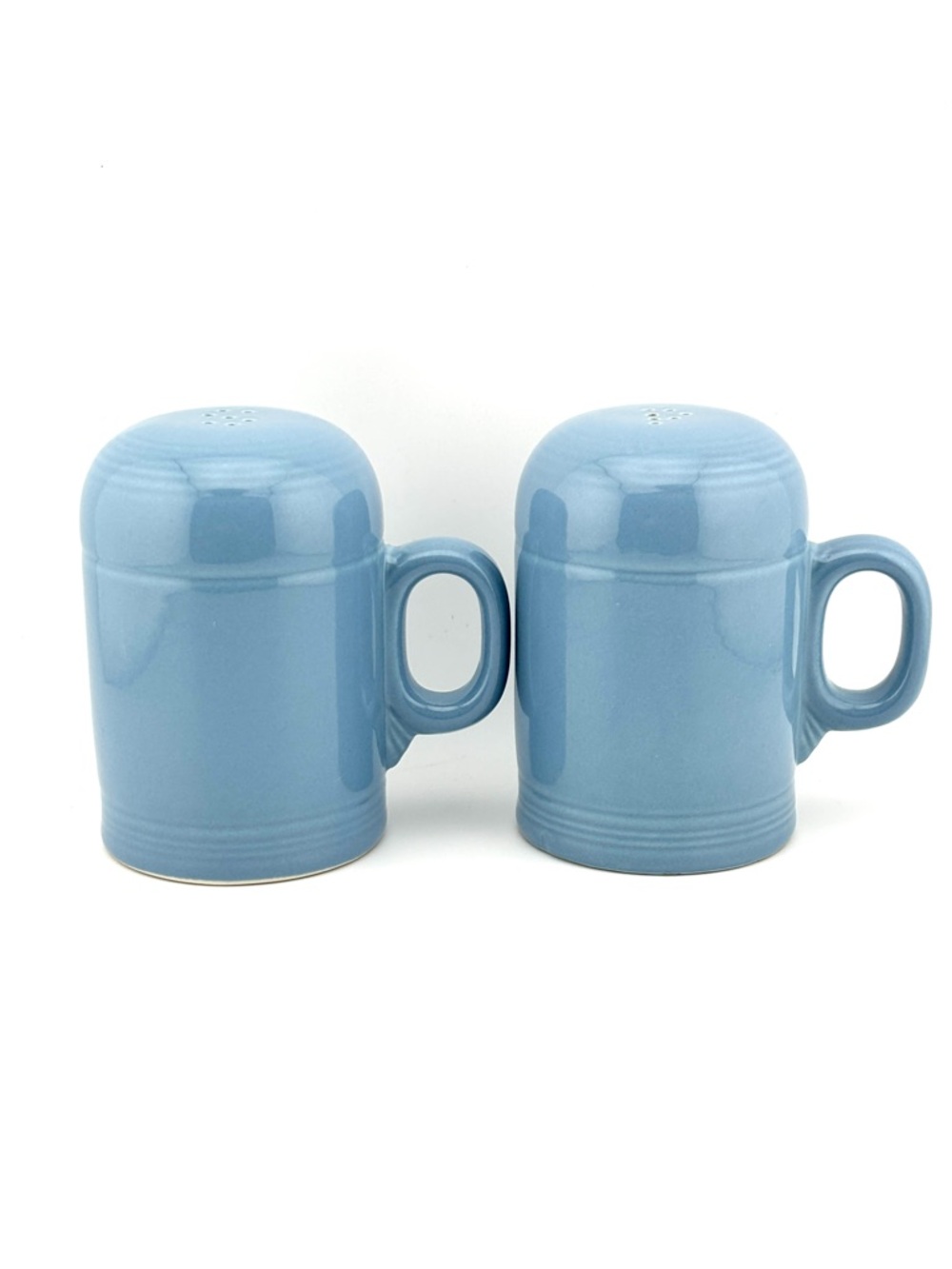 Retired Homer Laughlin Fiesta Periwinkle Blue Range-top Salt And Pepper Shakers
